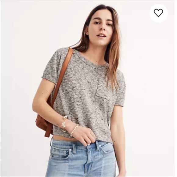 Madewell Sweaters - Madewell Pocket Tee Sweater in Grey
